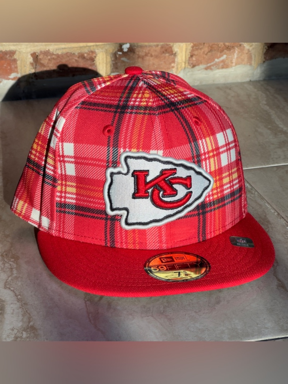 Kansas City Chiefs NFL New Era Cap NWT Size 7 5/8